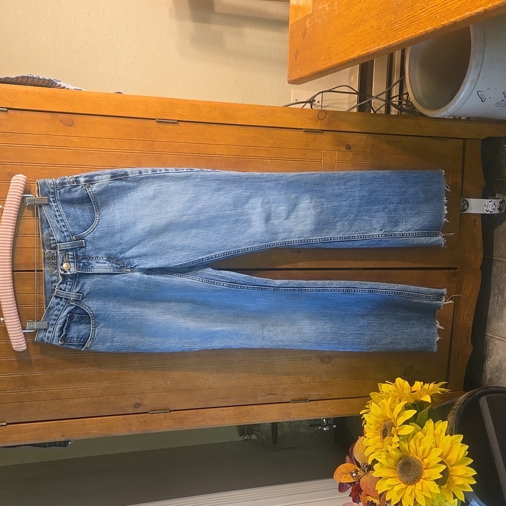 CRUEL GIRL RELAXED CUT OFF JEANS